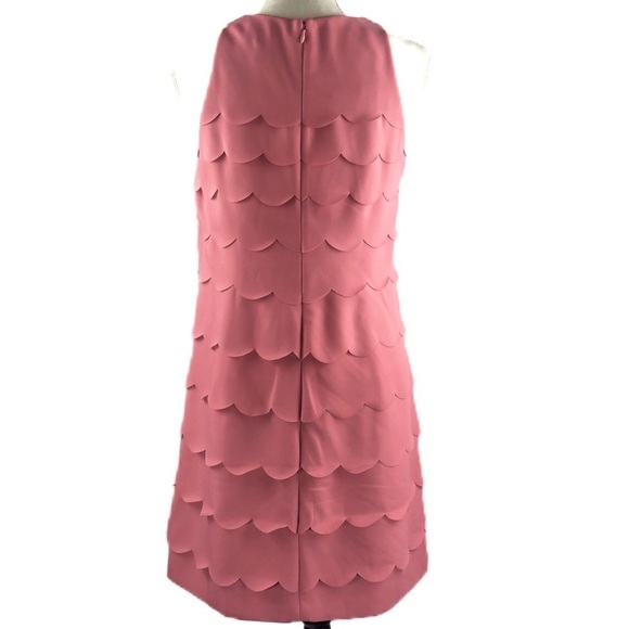 WHITE HOUSE BLACK MARKET (4) Pink scalloped tiers dress - Picture 2 of 9